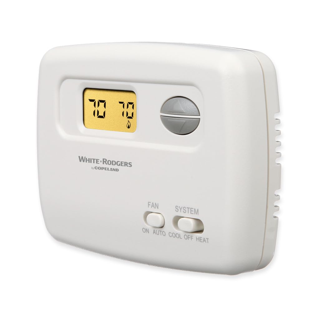 Emerson 1F78-144 Termostato digital de calor/frío, blanco