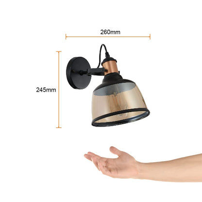 Tecnolite Lámpara de Pared Arbotante Cristal, Potencia Máx. 60 W, 1 Base E27, Sobreponer, No incluye foco