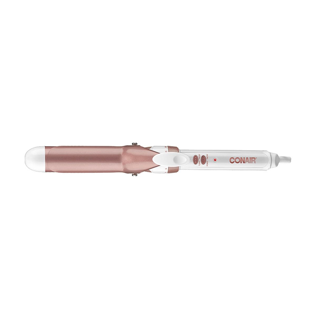 Conair Tenaza con tecnologia de doble ceramica con barril de 1 1/4" cd702gnes Blanco/Rose Gold, 0.38 kilograms, 1 unidad