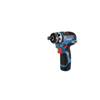 BOSCH GSR12V-300FCB22 Sistema de taladro/driver 5 en 1 sin escobillas de 12V Max EC con (2) baterías de 2 Ah