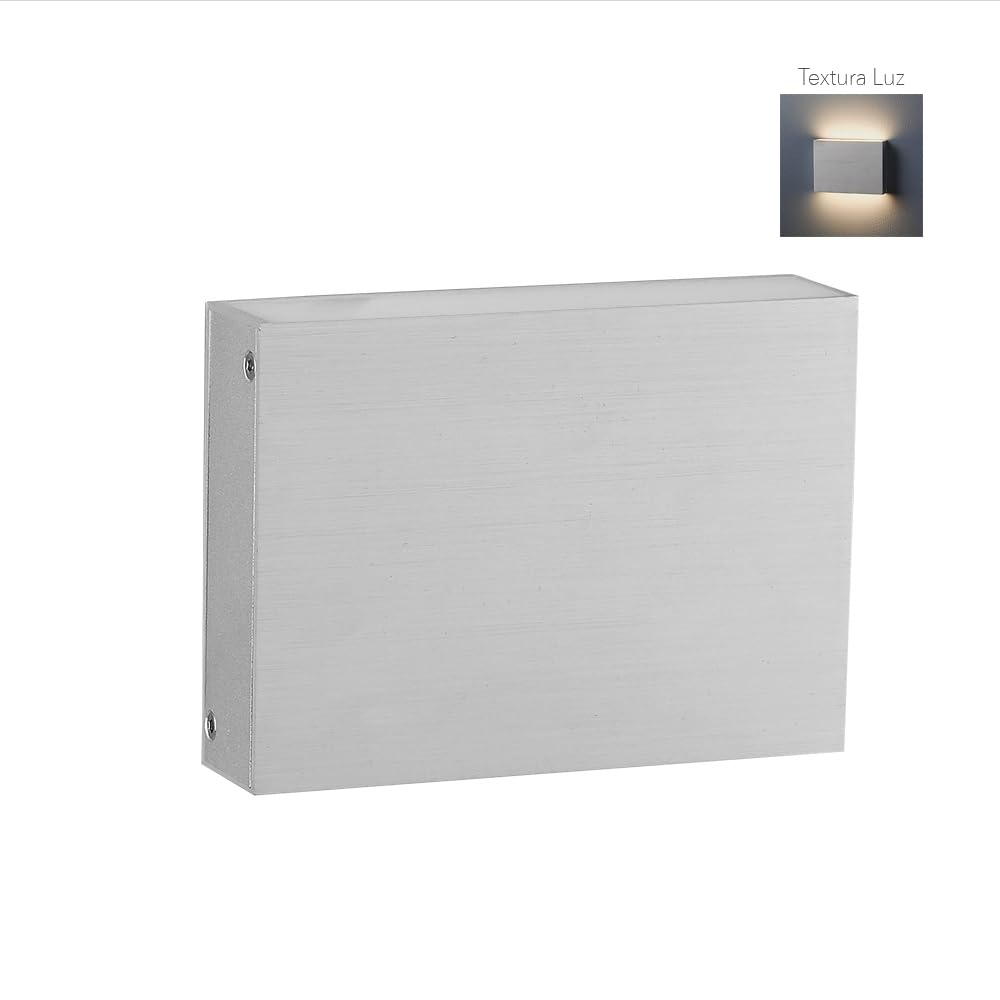 Tecnolite - Lámpara de Pared Arbotante LED 8 W, Luz Cálida Brillante, Interiores, No atenuable, LED integrado