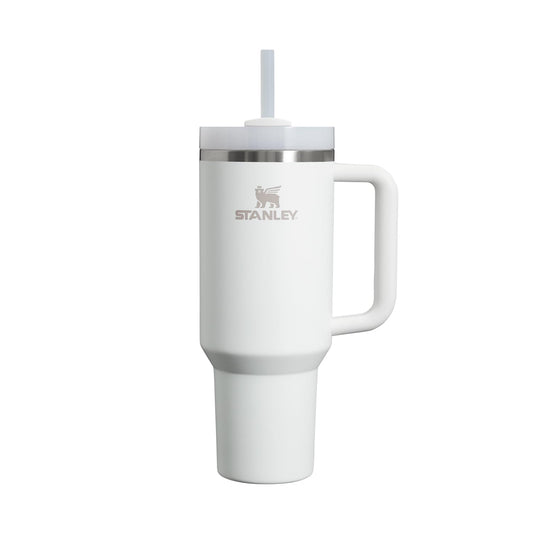 Stanley Quencher Frost 40 Onzas - Vaso de acero inoxidable aislado al vacío, con agarradera tapa y popote, termo para bebidas calientes y frías, 1.180 L