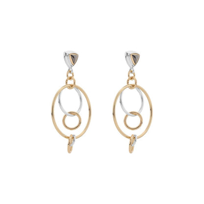Nine West Aretes Color Bitono Tritone Emblems En Forma Varias De Terminado Brillante para Mujer