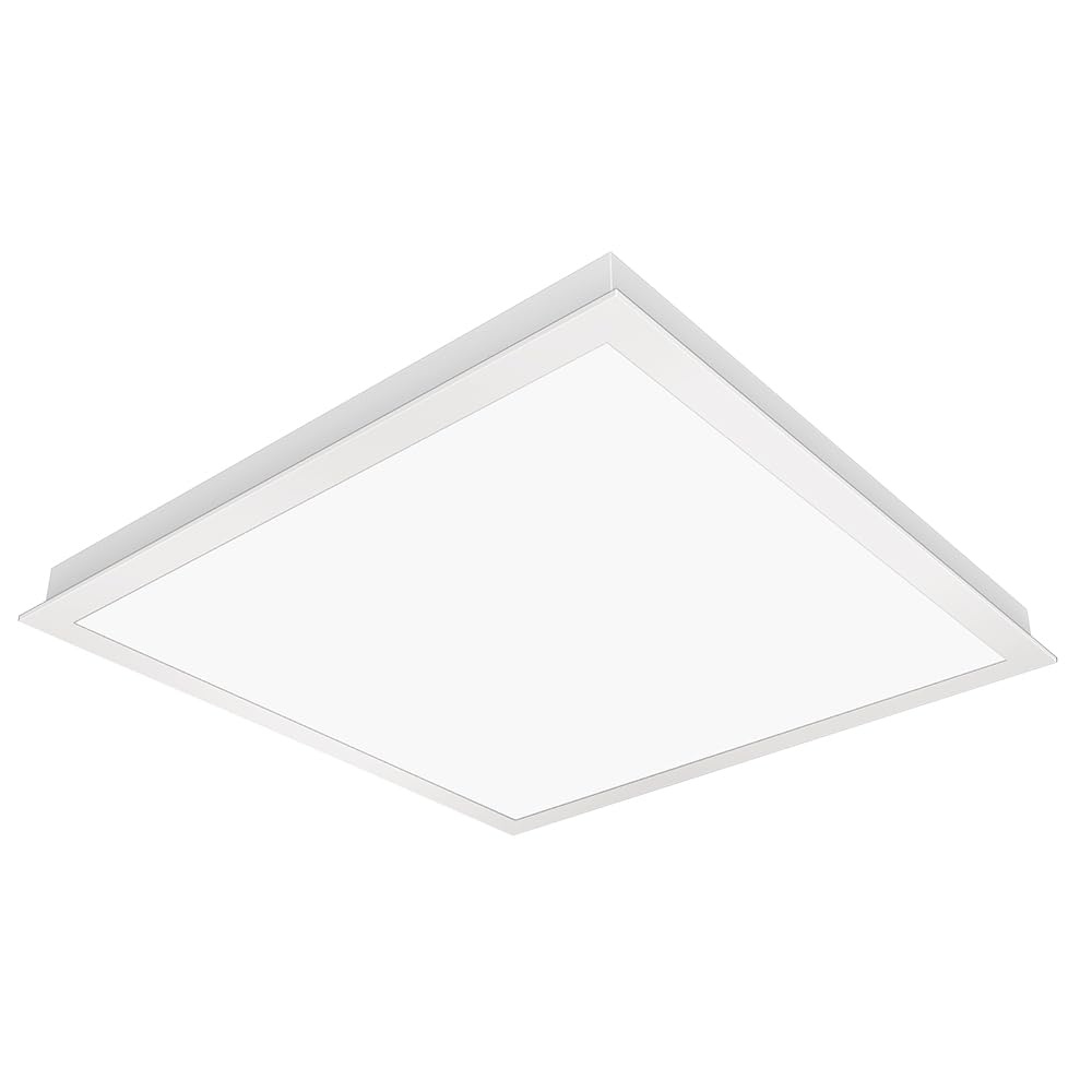 Igoto PL1040 Kit Set 12 piezas Panel Plafon Lampara LED Empotrable 60x60 40W Luz Fría 6500K, Plafón LED Cuadrado para Techo 4000 lm Multivoltaje 100-277V Lámpara LED para Oficina Escuela y Comercio