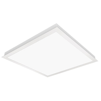Igoto PL1040 Kit Set 12 piezas Panel Plafon Lampara LED Empotrable 60x60 40W Luz Fría 6500K, Plafón LED Cuadrado para Techo 4000 lm Multivoltaje 100-277V Lámpara LED para Oficina Escuela y Comercio