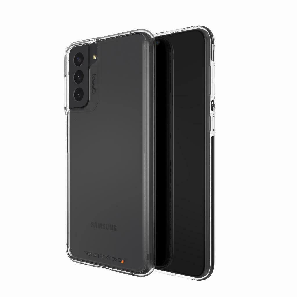 Gear4 ZAGG Crystal Palace - Funda con Material de protección contra Impactos más Claro, Delgado y avanzado del Mundo [D3O Crystalex, Hecha para Samsung Galaxy S21+ 5G, Transparente (702007306)