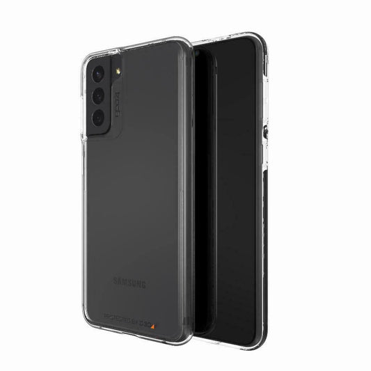 Gear4 ZAGG Crystal Palace - Funda con Material de protección contra Impactos más Claro, Delgado y avanzado del Mundo [D3O Crystalex, Hecha para Samsung Galaxy S21+ 5G, Transparente (702007306)