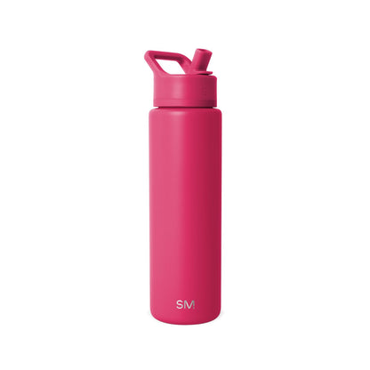 Simple Modern Botella de Agua con Popote, Colección Summit, 532-887 ml - 30 onzas - -Berry Twist