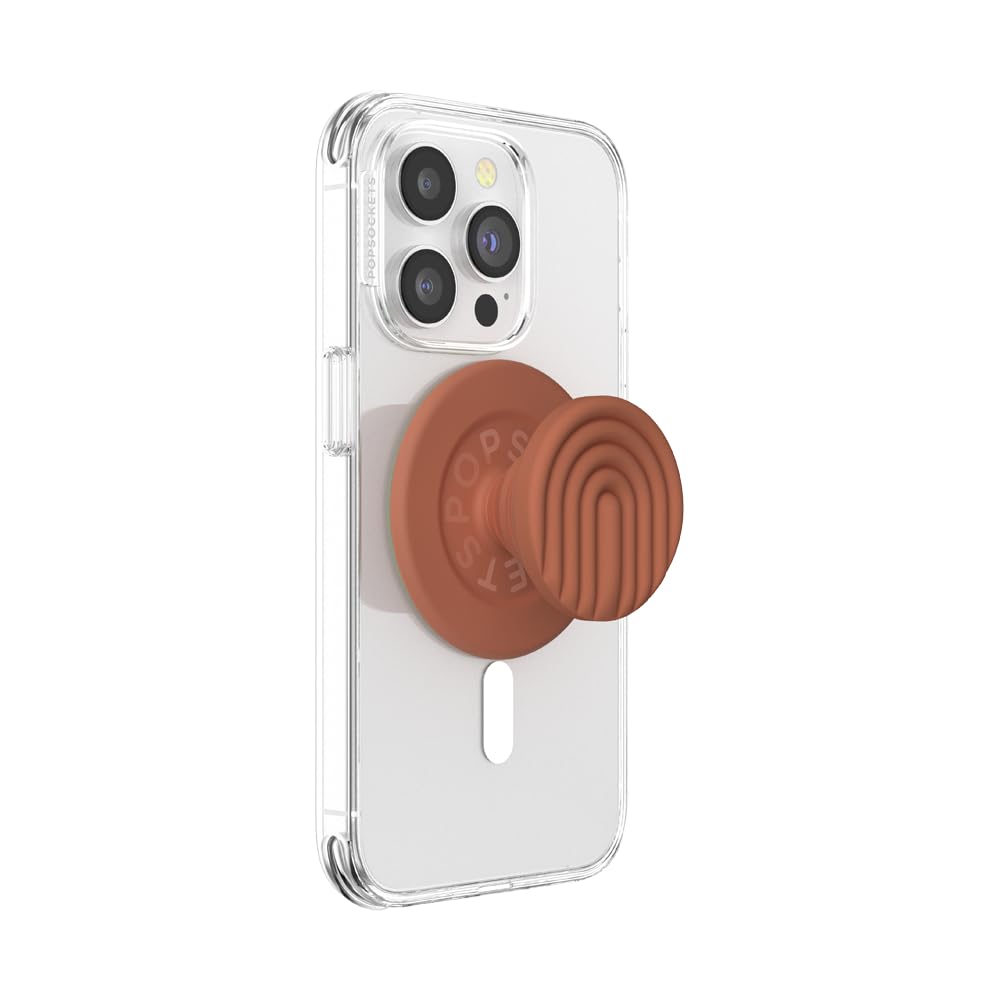 PopSockets PopGrip Empuñadura Magnética para Celular Compatible con MagSafe - Terra-Cotta