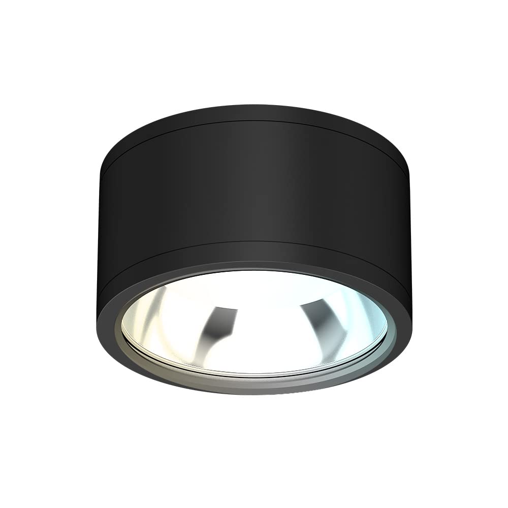 Tecnolite Lámpara Plafón LED de Sobreponer 35 W, Luz Blanca Configurable, IP65, IK08, Interior y Exterior, LED integrado
