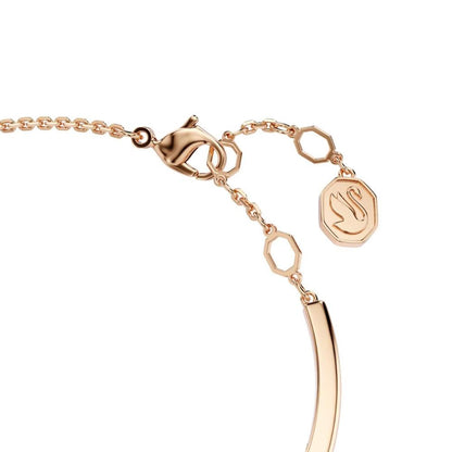 Swarovski Brazalete Mesmera, Tallas mixtas, Blanco, Baño tono oro rosa