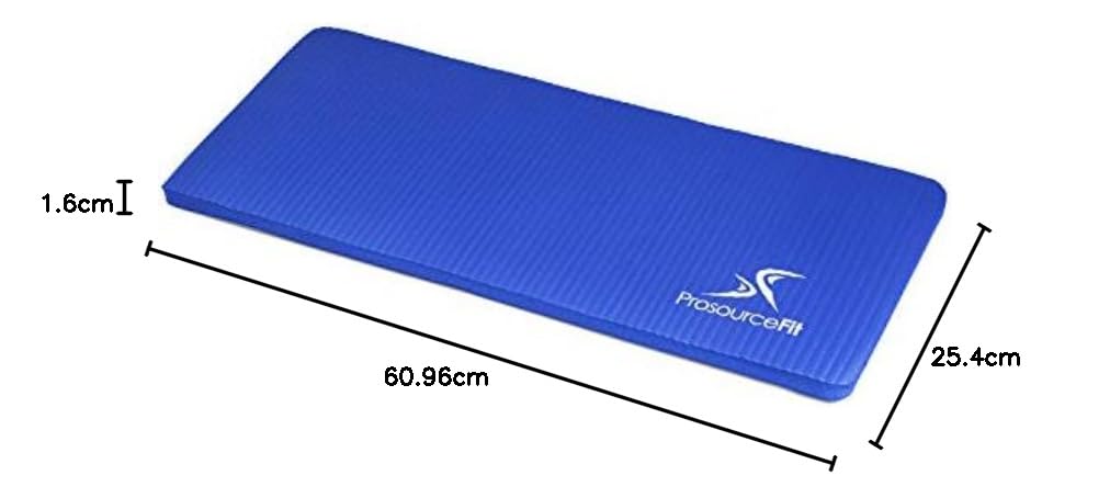 ProsourceFit Extra Thick Yoga Knee Pad and Elbow Cushion 15mm (5/8”) Fits Standard Mats for Pain Free Joints in Yoga, Pilates, Floor Workouts