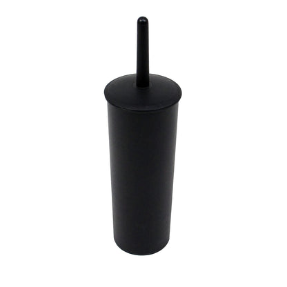 Casaphoria - Escobilla y Soporte de plástico para Inodoro Compacto y no Empotrado, para Almacenamiento y organización de baño, Ahorro de Espacio, Resistente, Limpieza Profunda, Cepillo para Polvo - Mango corto
