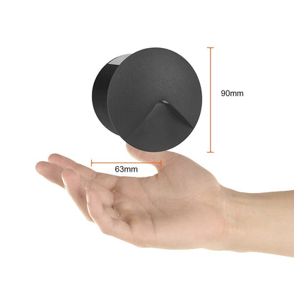 Tecnolite - Lámpara de exterior LED para empotrar, 2.5 W, Luz suave cálida