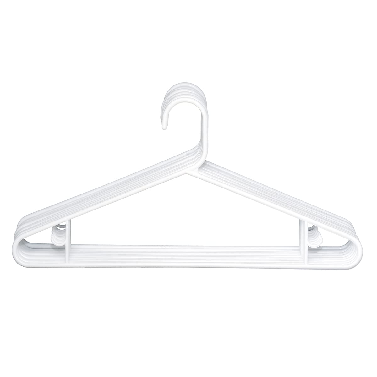 Clorox - Perchas de plástico para Ropa (10 Unidades), Color Blanco