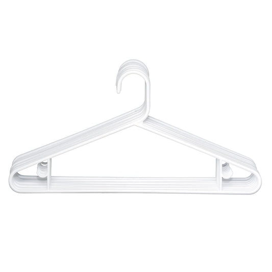 Clorox - Perchas de plástico para Ropa (10 Unidades), Color Blanco