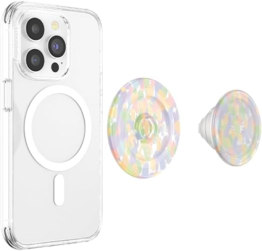 PopSockets - Empuñadura para teléfono MagSafe con Soporte, Soporte magnético, Parte Superior Intercambiable, sujeción Segura para iPhone MagSafe, Agarre para teléfono y Tablet, Lindos PopSockets