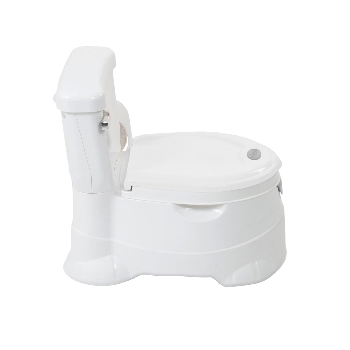 PRINSEL | Nica Entrenadora | Bañito Entrenador para Bebé | Mini Toilet- Unisex | Blanco | De 18 a 36 Meses, Con Portarollo | Artículos para Bebés