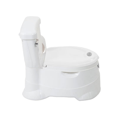 PRINSEL | Nica Entrenadora | Bañito Entrenador para Bebé | Mini Toilet- Unisex | Blanco | De 18 a 36 Meses, Con Portarollo | Artículos para Bebés