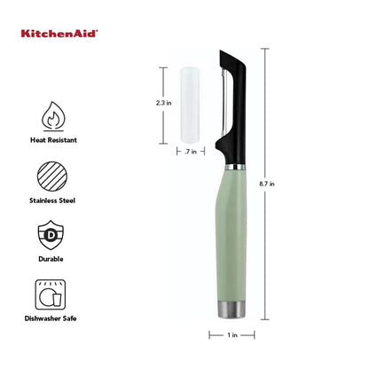 KitchenAid Gourmet Euro Peeler, 8.7 pulgadas, pistacho