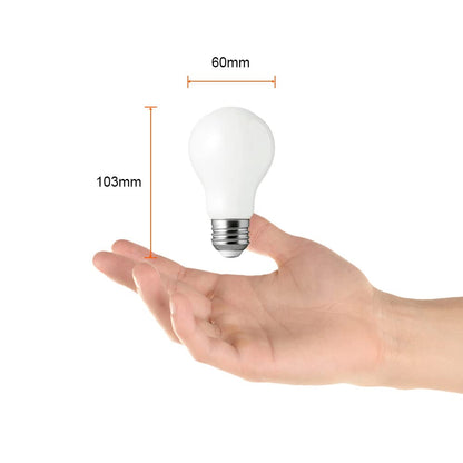 Tecnolite Connect Foco LED Inteligente Filamento A19 WiFi 5.5W - Luz Blanca Dinámica, Atenuable, Bombilla Compatible con Alexa, Google Assistant, Atajos de Siri y App móvil
