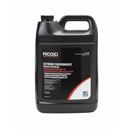 RIDGID - Aceite para Cortar Roscas 74012, Alto Rendimiento, 1 Galón, Tuberías, Eliminación de Metal, Plomería Profesional
