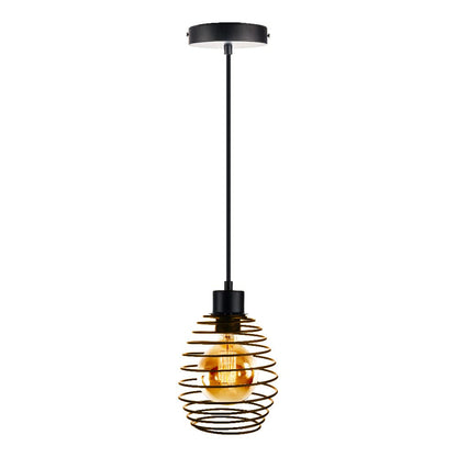 Tecnolite Lámpara Colgante de Metal 1.50 m de Altura, Potencia Máx. 60 W, 1 Base E27, No incluye foco