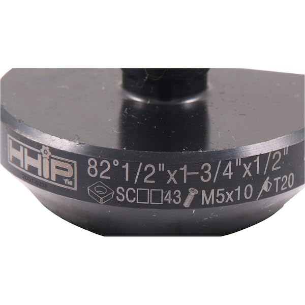 HHIP 2001-0038 Herramienta indexable para avellanar y chaflán de 1/2-1-3/4 pulgadas, 82 grados