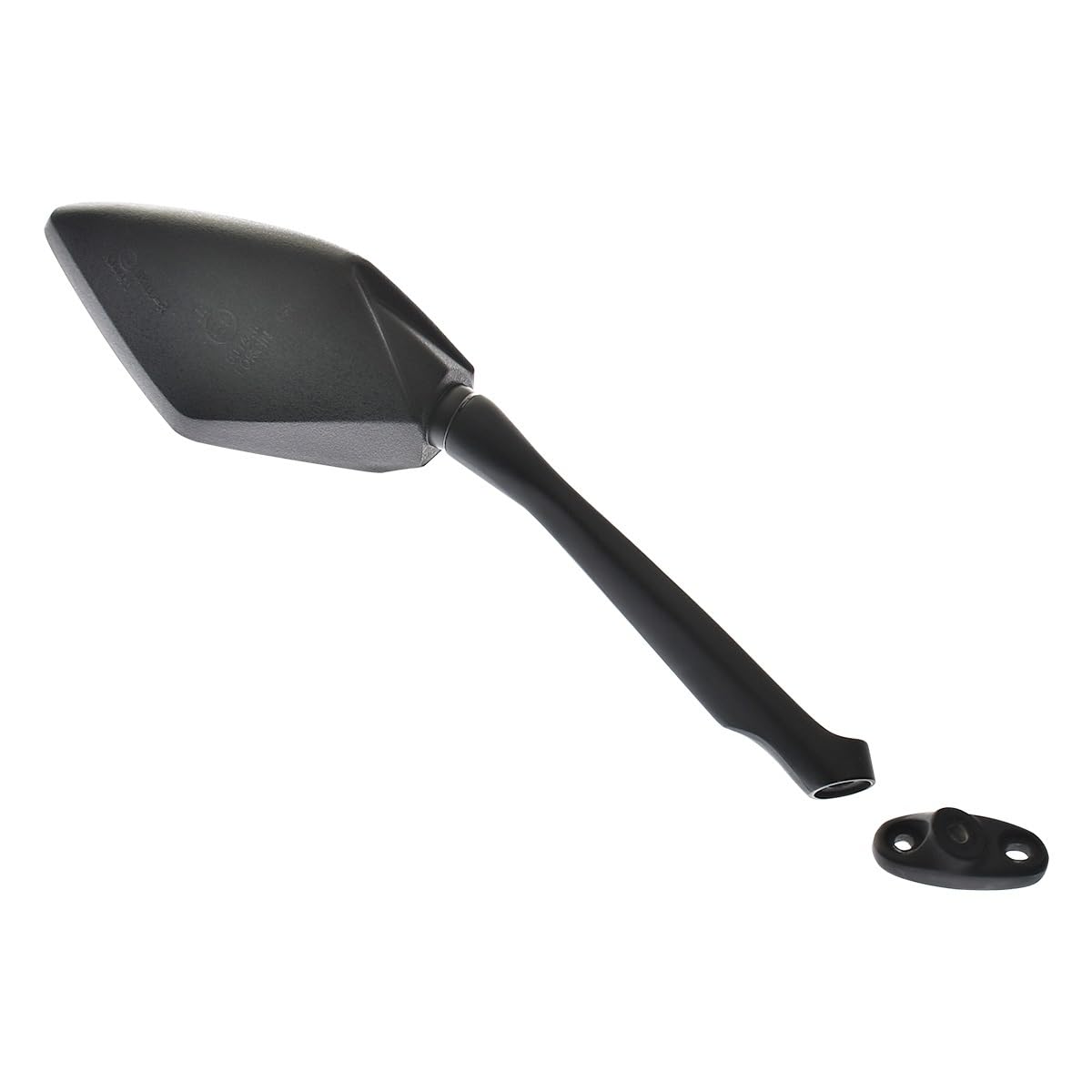 Italika F10010251 Espejo Derecho con Logo y Leyenda, Negro