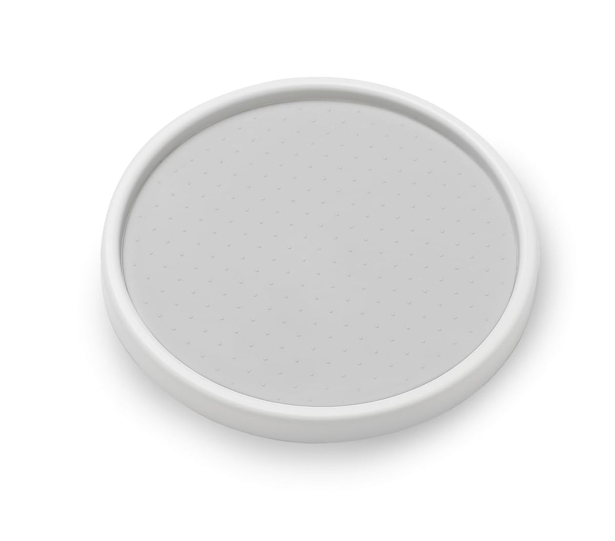 Madesmart - Mesa giratoria doble antideslizante, tornamesa básico, Blanco, 25.4 cm
