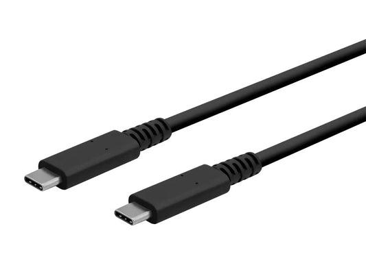 Monoprice USB4 Type-C Gen 3x2 40Gbps 100W PD, Black, 1m (3.28ft) Compatible with All Thunderbolt 3, USB 3.0 and 2.0, and USB Type C Devices