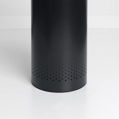 Brabantia Cesta de lavandería con tapa de corcho con bolsa interior extraíble, 16 galones (60 l), color negro