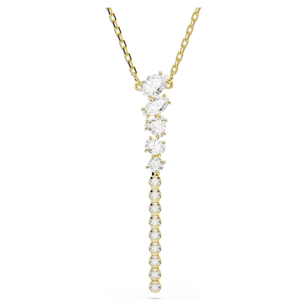 Collar en Y Mesmera, Tallas mixtas, Blanco, Acabado en oro de 18 quilates