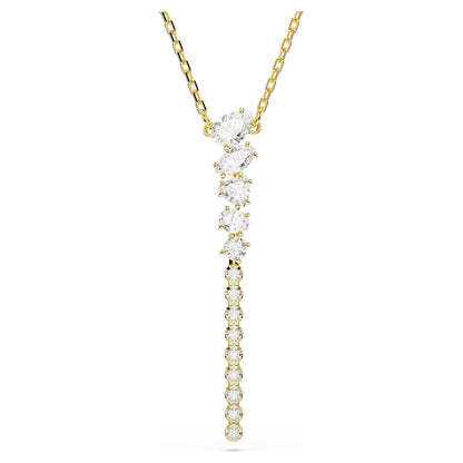 Collar en Y Mesmera, Tallas mixtas, Blanco, Acabado en oro de 18 quilates