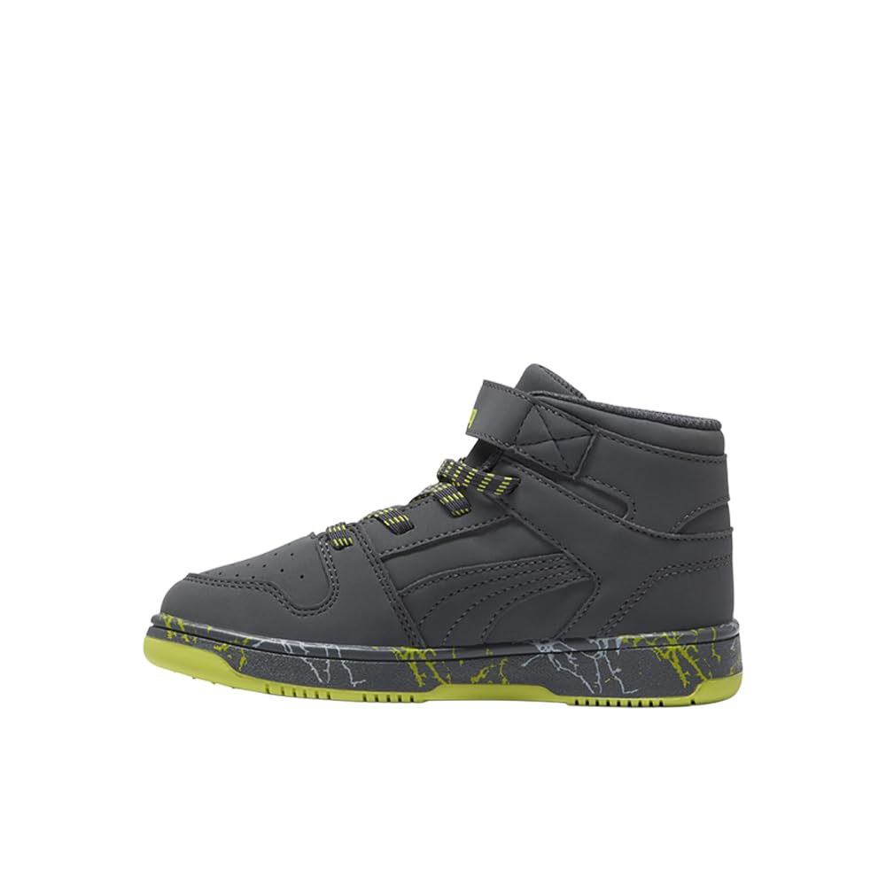 PUMA Rebound Layup Mid Hook and Loop Tenis para niños