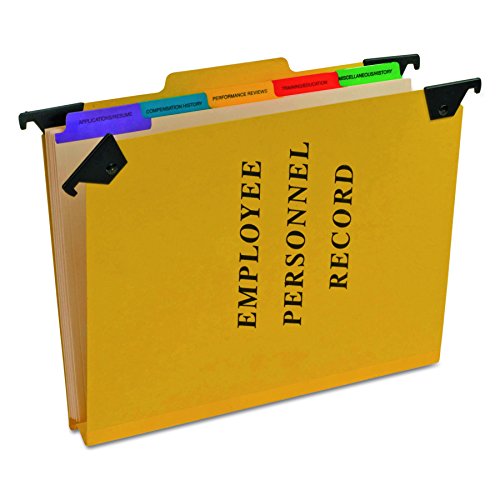 Pendaflex SER2YEL - Carpetas de personal, 1/3 corte para colgar en la parte superior, carta, amarillo
