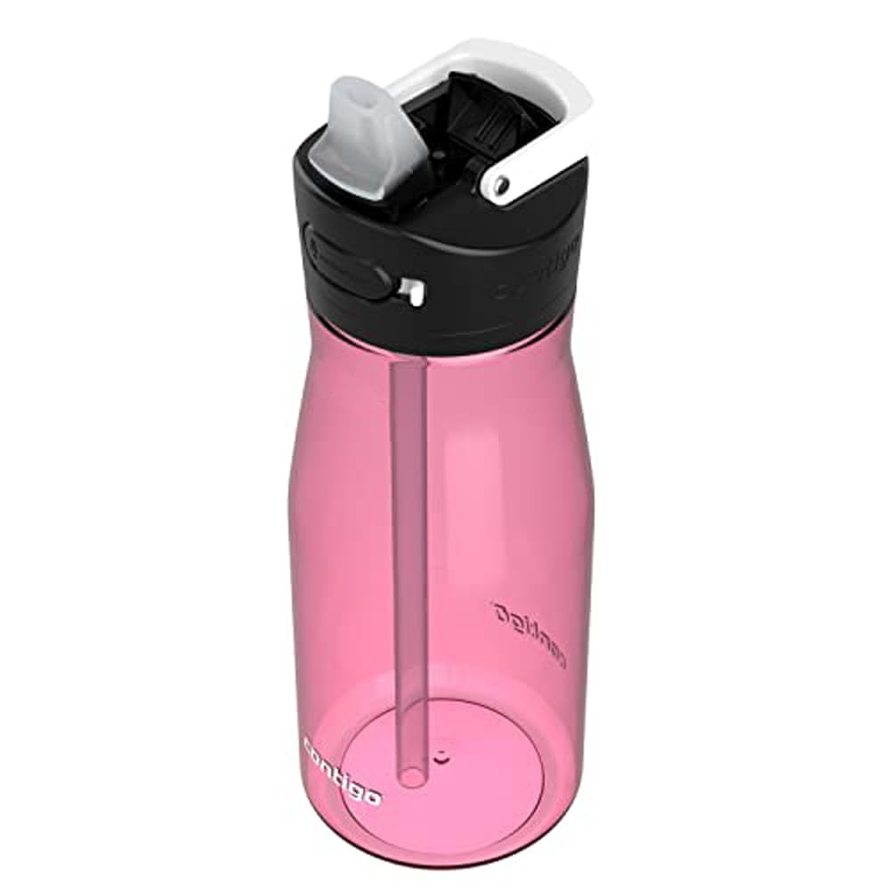 Contigo Botella de Agua Plástico Libre de BPA 710 ML Azalea con Popote Ashland Chill 2.0 Antiderrames Seguro para Viajar