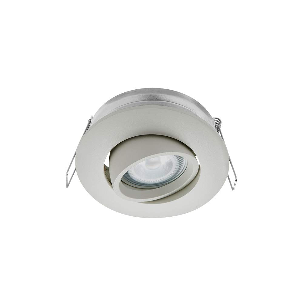 ILLUX Luminario Empotrado Giratorio 1 X 50W G5.3 Mr16, Blanco TH-4221.B