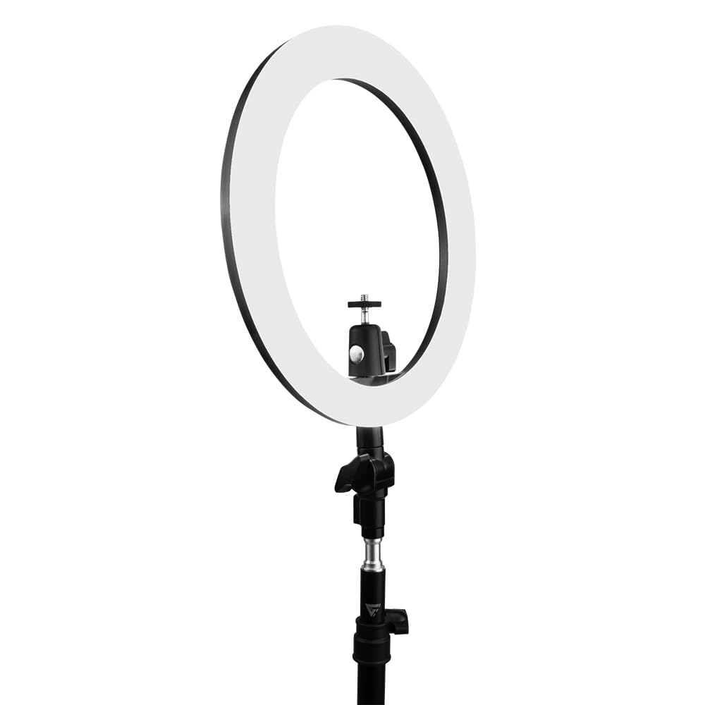 GAME FACTOR Aro de Luz Led 10” USB con Trípode LRG300 18W 3 Modos Regulable para Video y Streaming