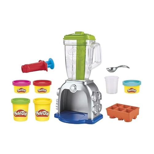 Play-Doh - Licuadora de Batidos Coloridos - Set de licuadora de Juguete - Artículos de Cocina de Juguete - Juguetes para Actividades de Manualidades para niños y niñas a Partir de 3 años
