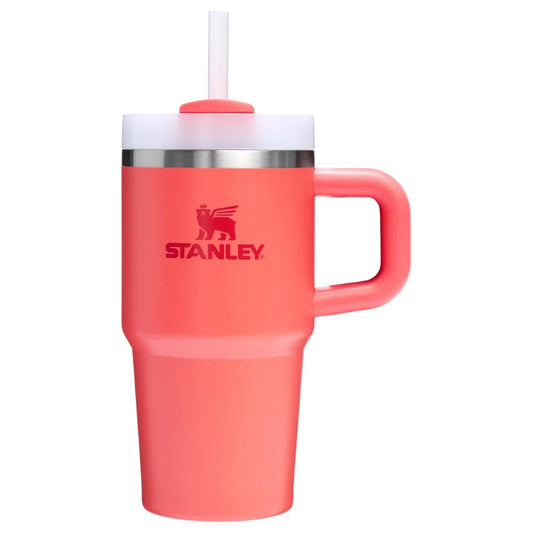 Stanley Quencher H2.O FlowState Vaso con Asa y Popote 591 ml - Hot Coral