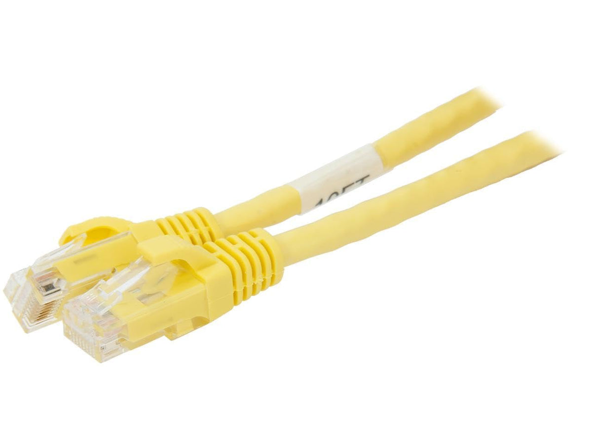 C2G Cable de Red Ethernet Cat6 sin Enganches - 10 Feet - 3.04 Meters - Amarillo (Yellow)