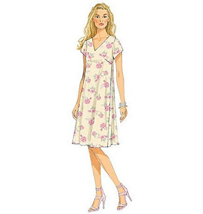 BUTTERICK PATTERNS B6317 - Vestidos de Mujer con Cuello en V, Talla E5 (14-16-18-20-22)