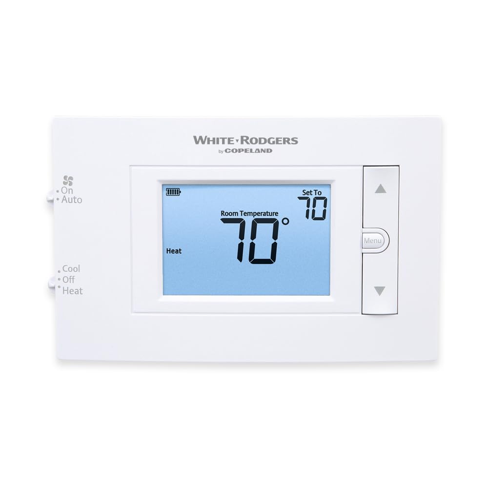 Emerson 1F83C-11NP Termostato Convencional (1H/1C) no programable, Blanco