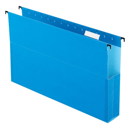 Pendaflex SureHook - Archivo reforzado para colgar en caja de 5 cm, legal, azul, corte 1/5, 25 por caja (59302EE)