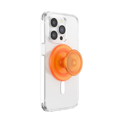 PopSockets PopGrip MagSafe, Empuñadura Magnética para Celular con Anillo Adaptador - MagSafe - naranja