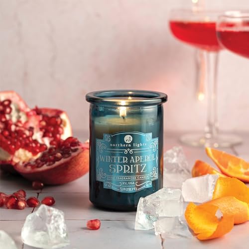 Velas Northern Lights - Velas Spirit Jar 5 oz - Aperol Spritz de invierno - 52622