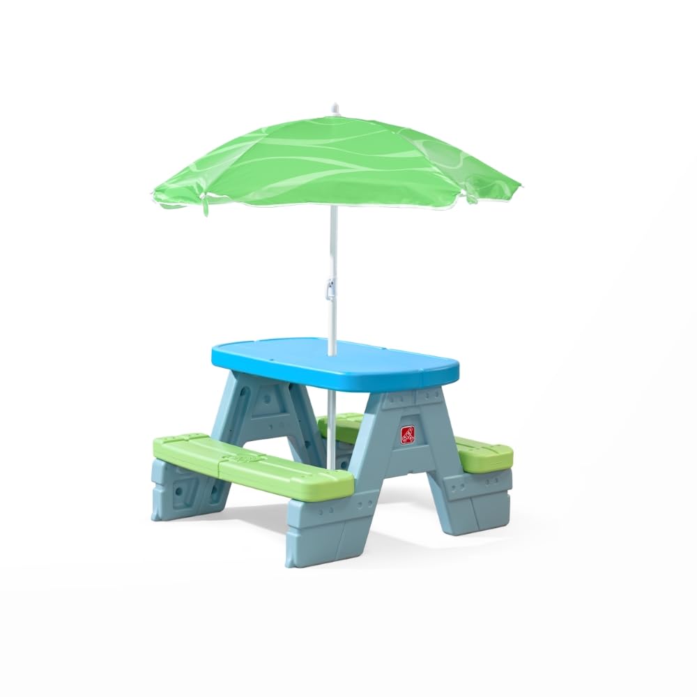 Step31 402499 Mesa de Picnic con sombrilla Sun & Shade, Multicolor