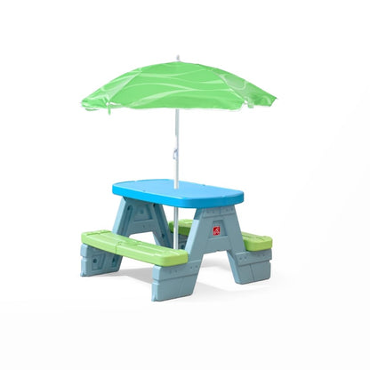 Step31 402499 Mesa de Picnic con sombrilla Sun & Shade, Multicolor