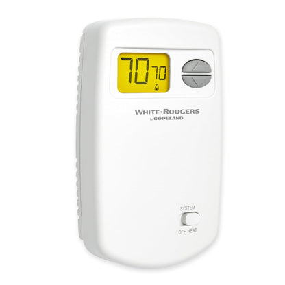 White-Rodgers 1E78-140 Termostato No Programable para Sistemas de Una Sola Etapa, Blanco